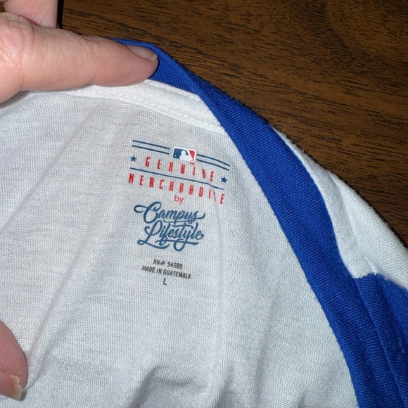 Genuine Merchandise Campus Lifestyle Texas Rangers Shirt. Large. - Picture 7 of 8